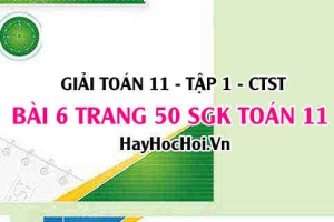 Giải bài 6 trang 50 Toán 11 tập 1 SGK Chân trời sáng tạo